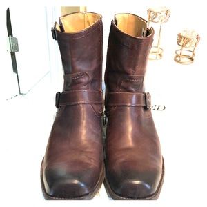 FRYE Smith Engineer Brown Boots